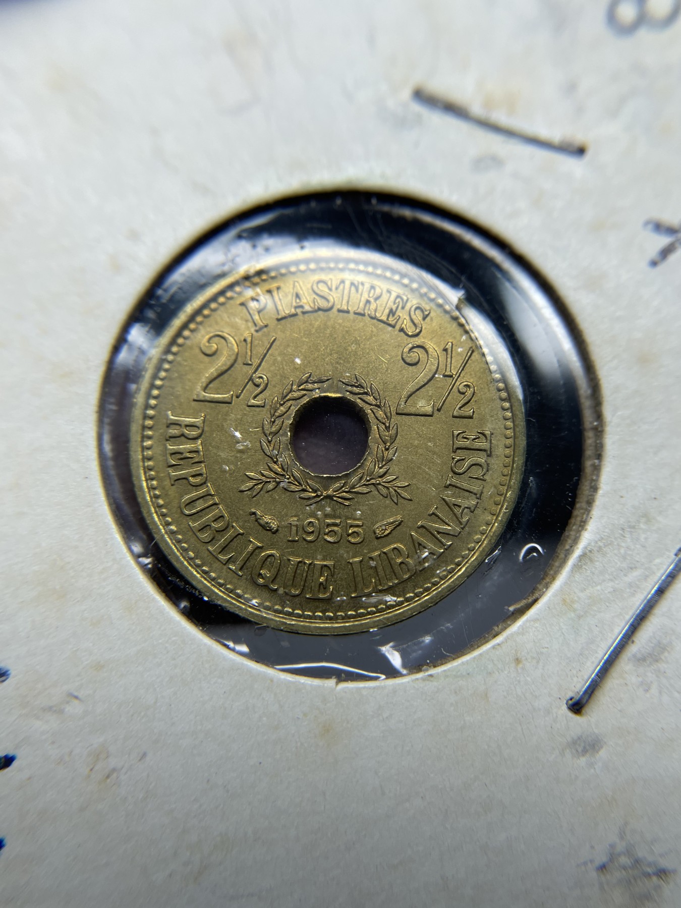 2024年集古藏今外币拍卖第五期-第5场—（总第45拍） 1955年黎巴嫩2.5皮