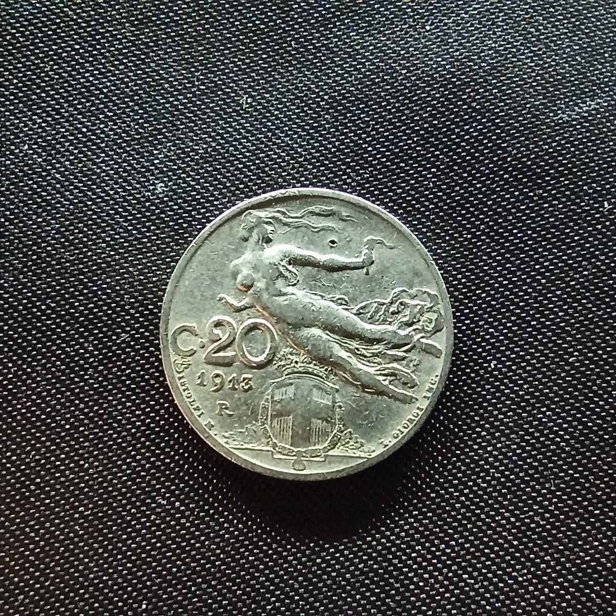 邮泉阁限时拍卖第四场 意大利硬币专场 意大利王国1913年20分