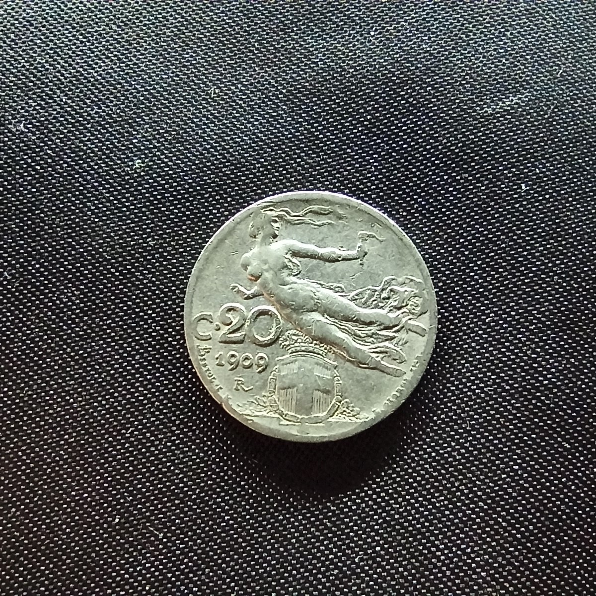 邮泉阁限时拍卖第四场 意大利硬币专场 意大利王国1909年20分