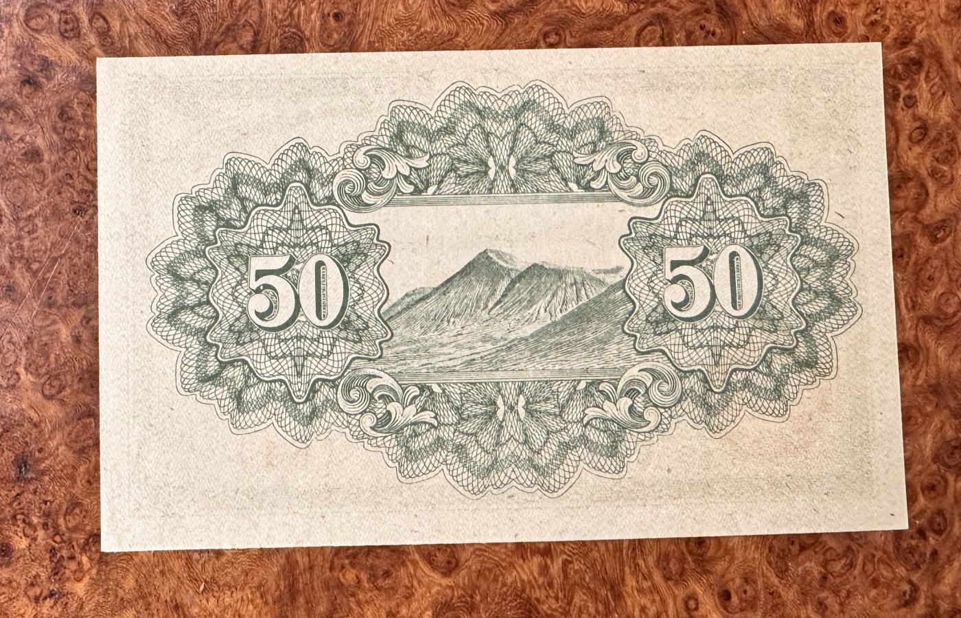 Chase Auction 第28期 - - 外钞、民国钞和人民币混合场！ 日本老纸币50元，品相如图！