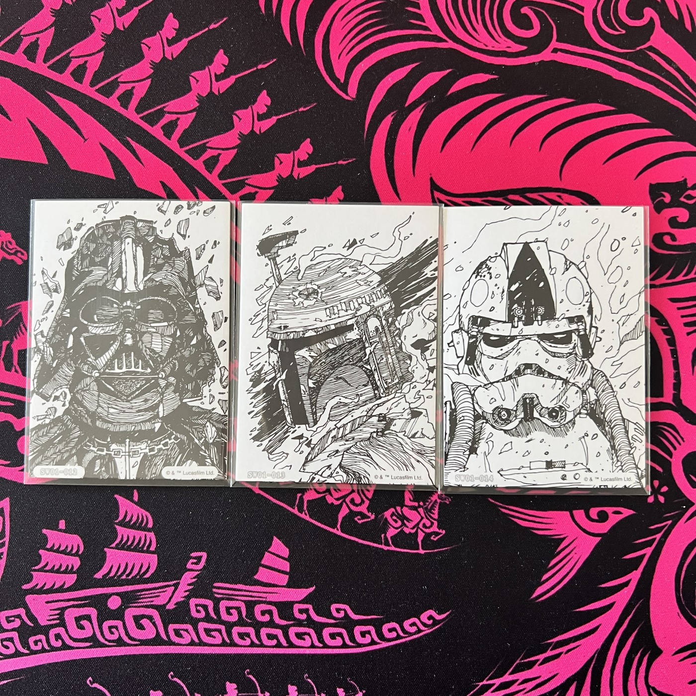 锦色铺子的卡拍 第十九期 CARD.FUN  STAR WARS 星球大战 3张 厚卡