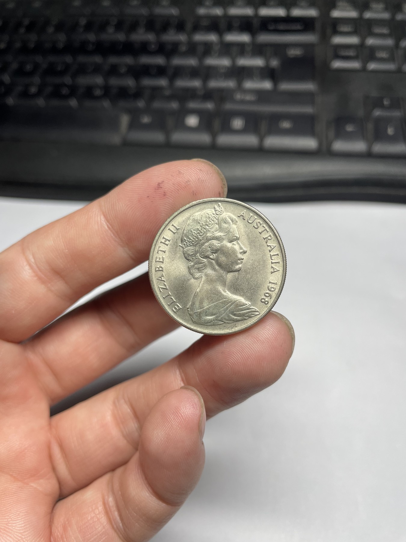 2024年集古藏今外币拍卖第五期-第6场—（总第46拍） 1968年澳大利亚20分