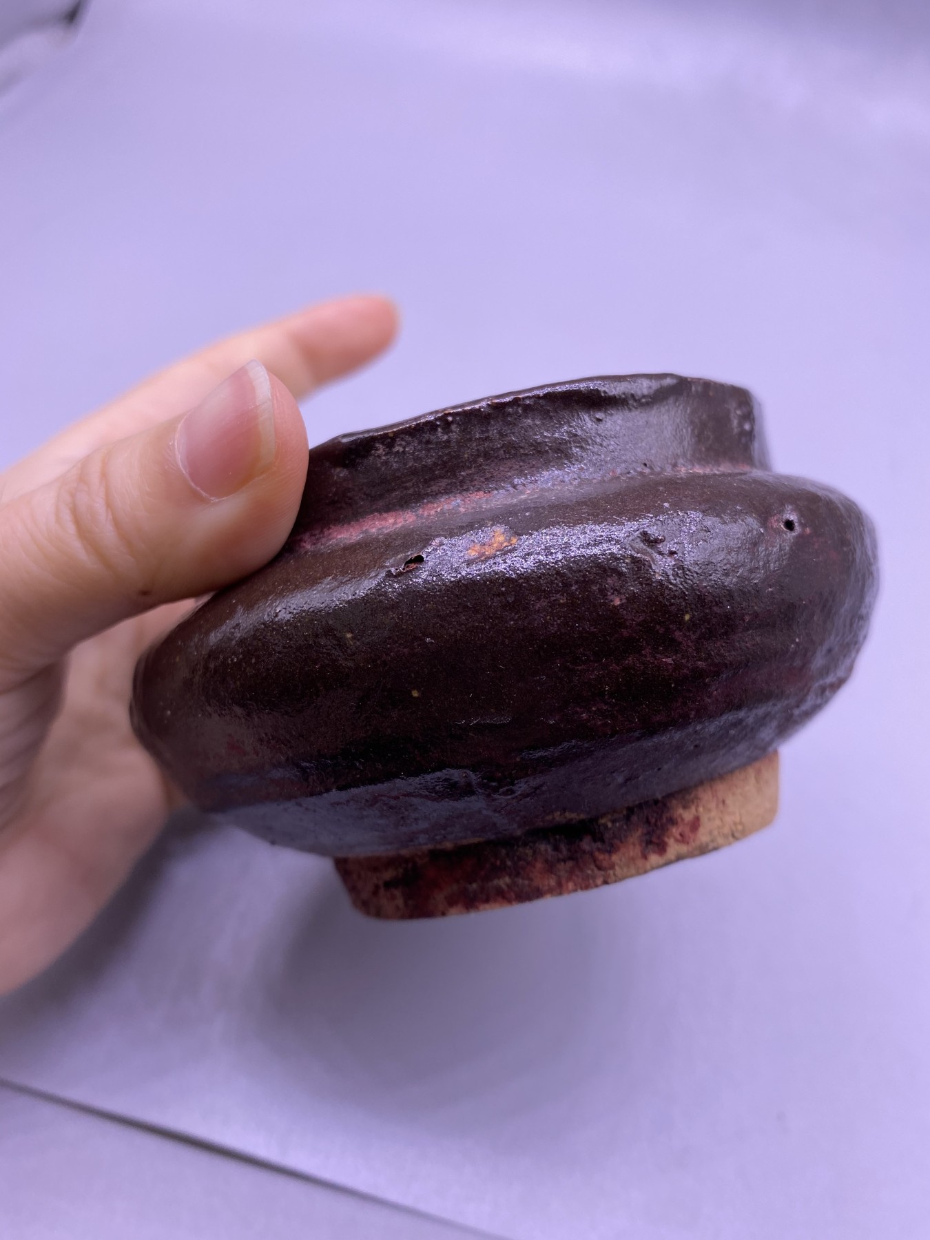 老窑酱釉香炉，尺寸5*7.8厘米，品相如图，200包快递