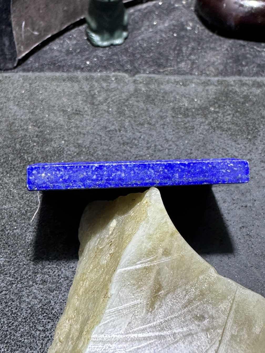 精美阿富汗老矿青金石牌子一块