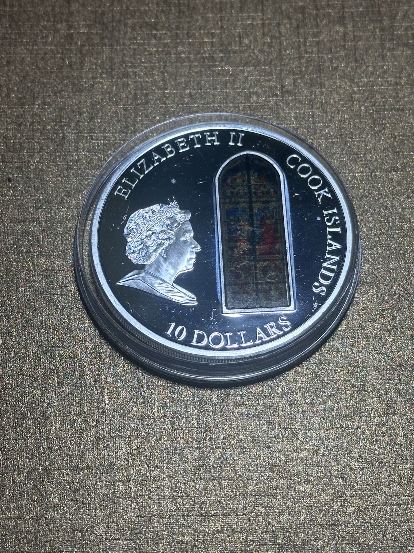 CSIS-GREAT评级精品钱币拍卖第二百四十四期 库克天堂之窗系列首枚 科隆大教堂 银币 带盒证 品如图 盒子外皮有裂