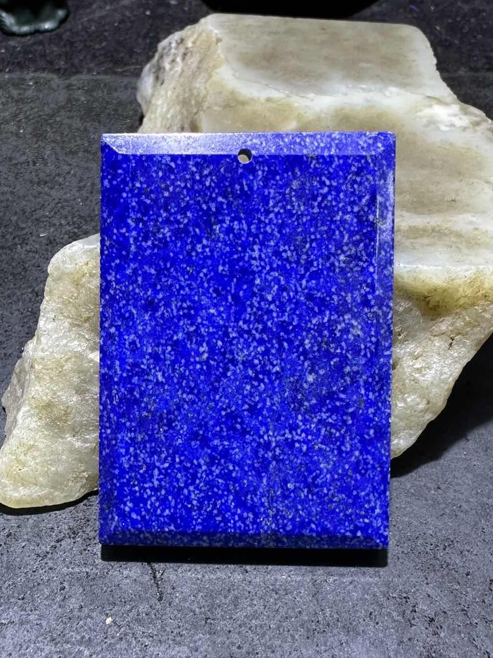 精美阿富汗老矿青金石牌子一块