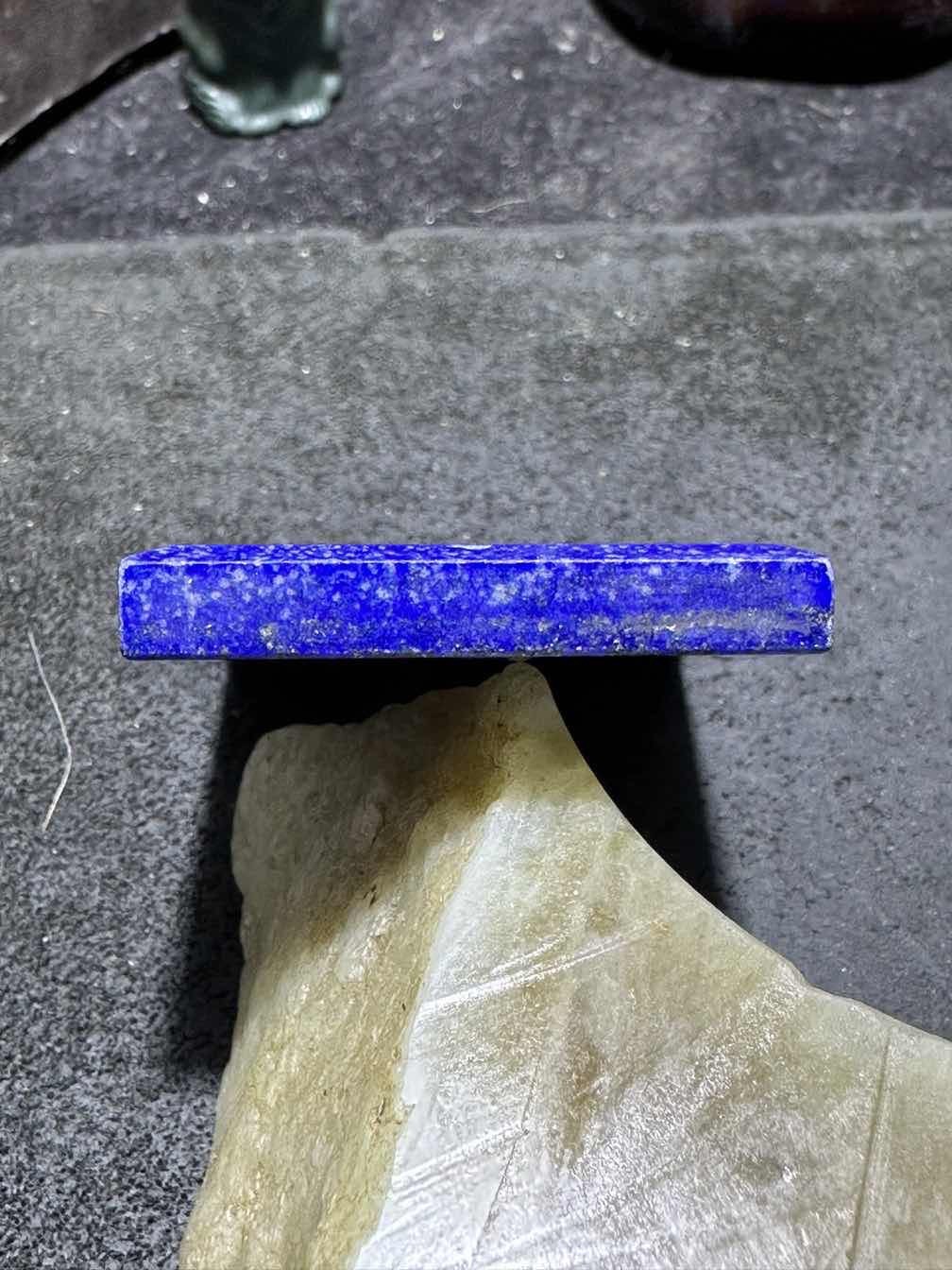 精美阿富汗老矿青金石牌子一块