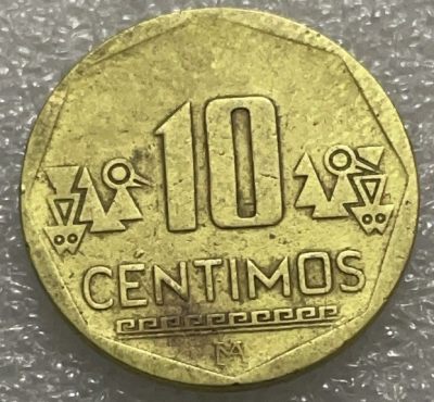 文馨钱币收藏119场，中外古币，版本明细分好了（单场拍五件以上送随机硬币两枚） - 2001 年秘鲁 10 分