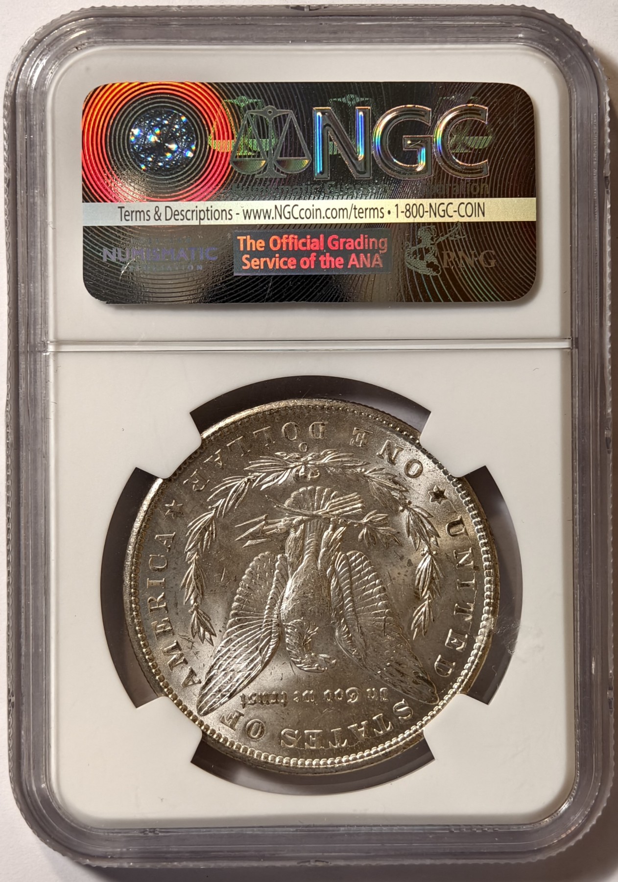 紫瑗钱币——第342期拍卖 美国 1900年 O版 摩根 大头妹 1美元 银币 NGC MS64