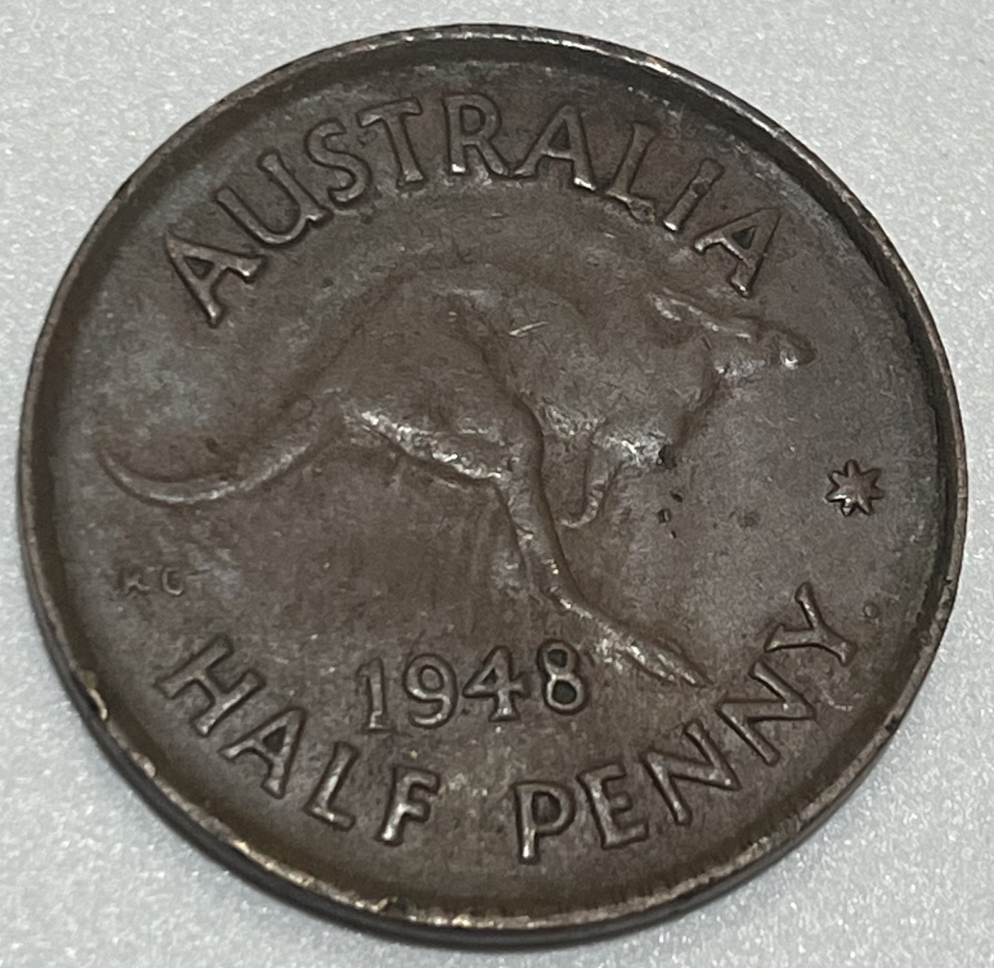 神仙姐姐散币好品专场第三十五期（无佣金满邮自动发出 1948年 澳大利亚半便士