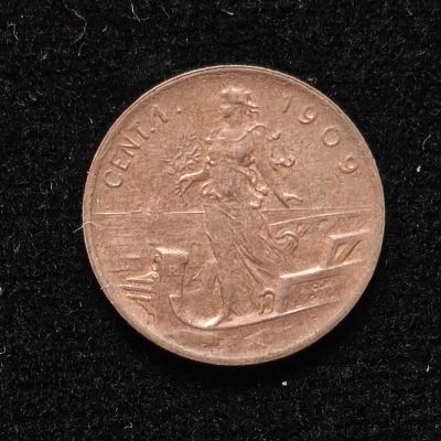 🌹外币初藏🌹🐯第15场 每周二四六晚8点 - 意大利1909年一分 原光好品