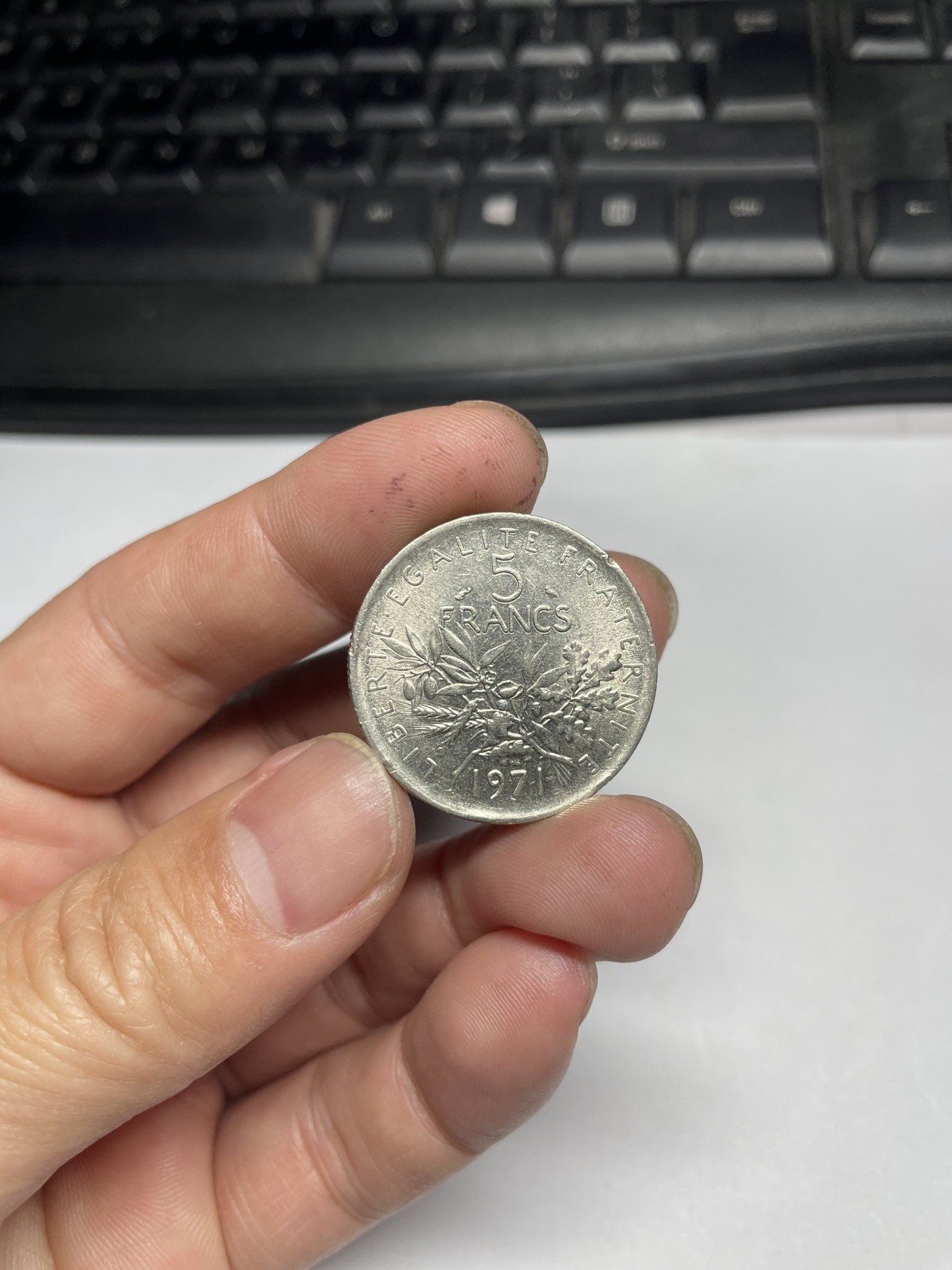 2024年集古藏今外币拍卖第五期-第6场—（总第46拍） 1971年法国5法郎