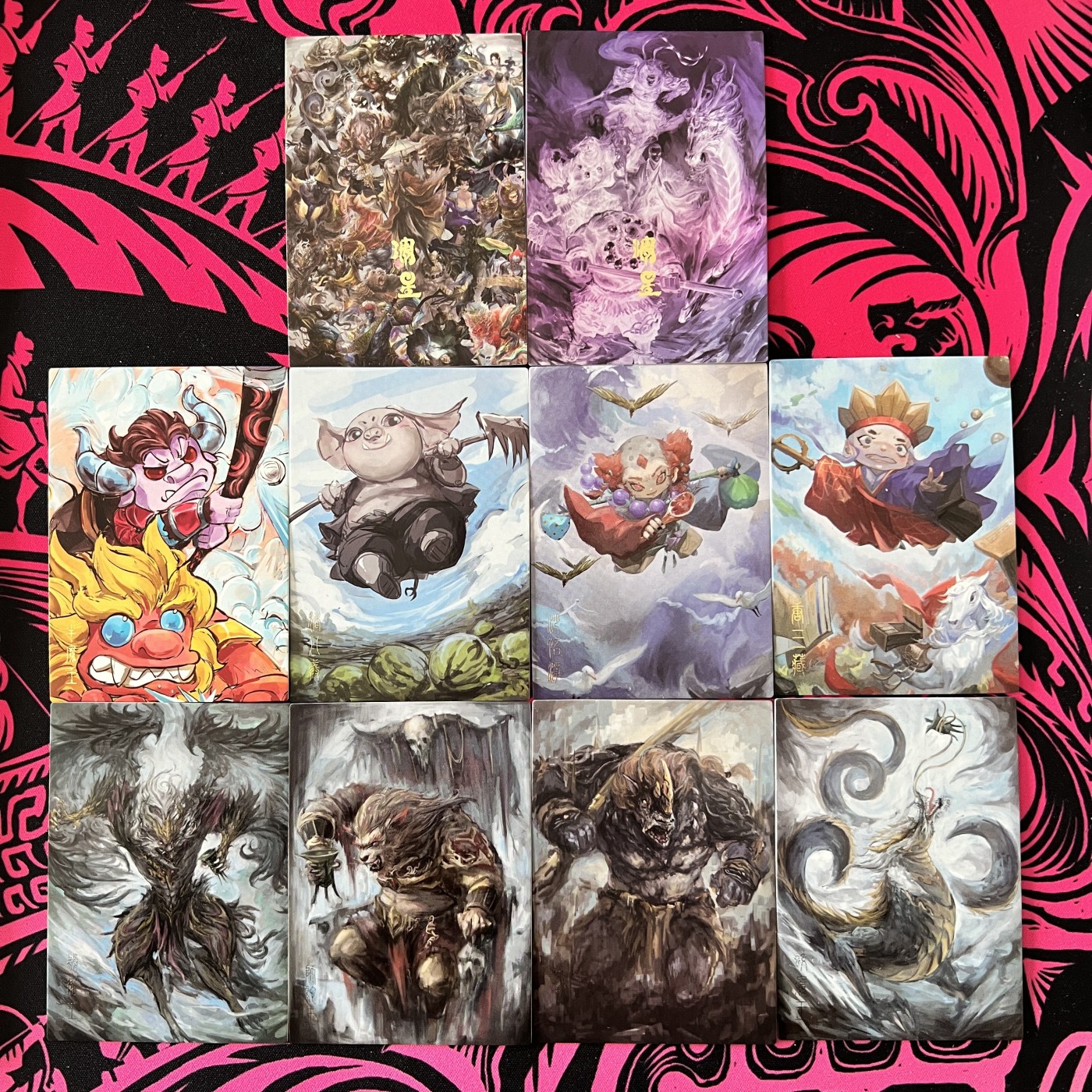 锦色铺子的卡拍 第十九期 妖怪志 第三弹 Q版牛魔王、猪八戒、沙悟净、唐三藏+4个妖怪 普卡