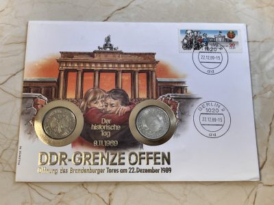 【海寕潮】拍卖第107期 - 【海寧潮】德国1982,1989年纪念币2枚邮币封