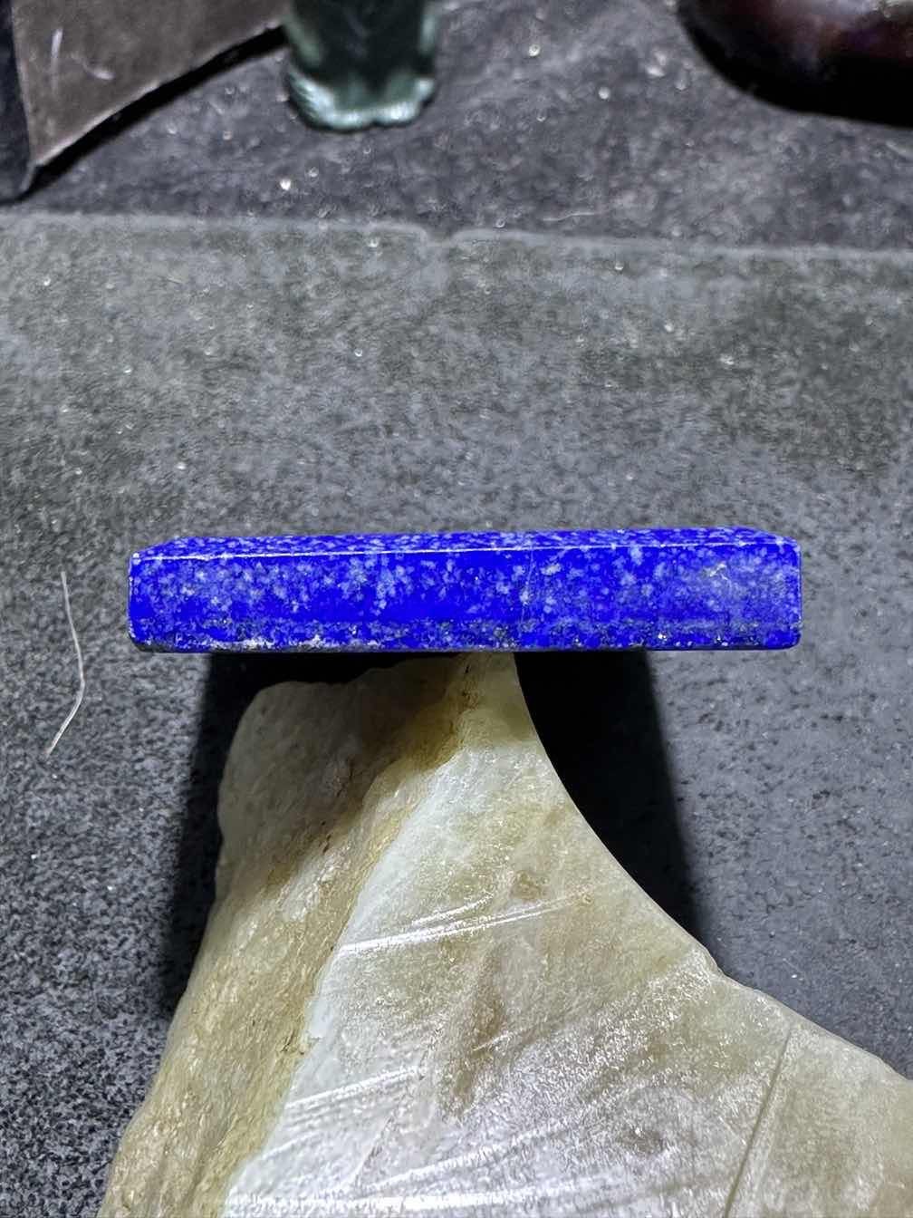 精美阿富汗老矿青金石牌子一块