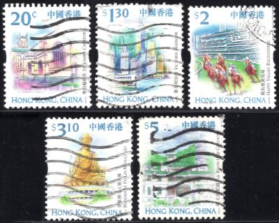 洪涛臻品批发群 精选邮票限时拍卖第六百零一期  - 中国香港 城市地标5枚组 好品