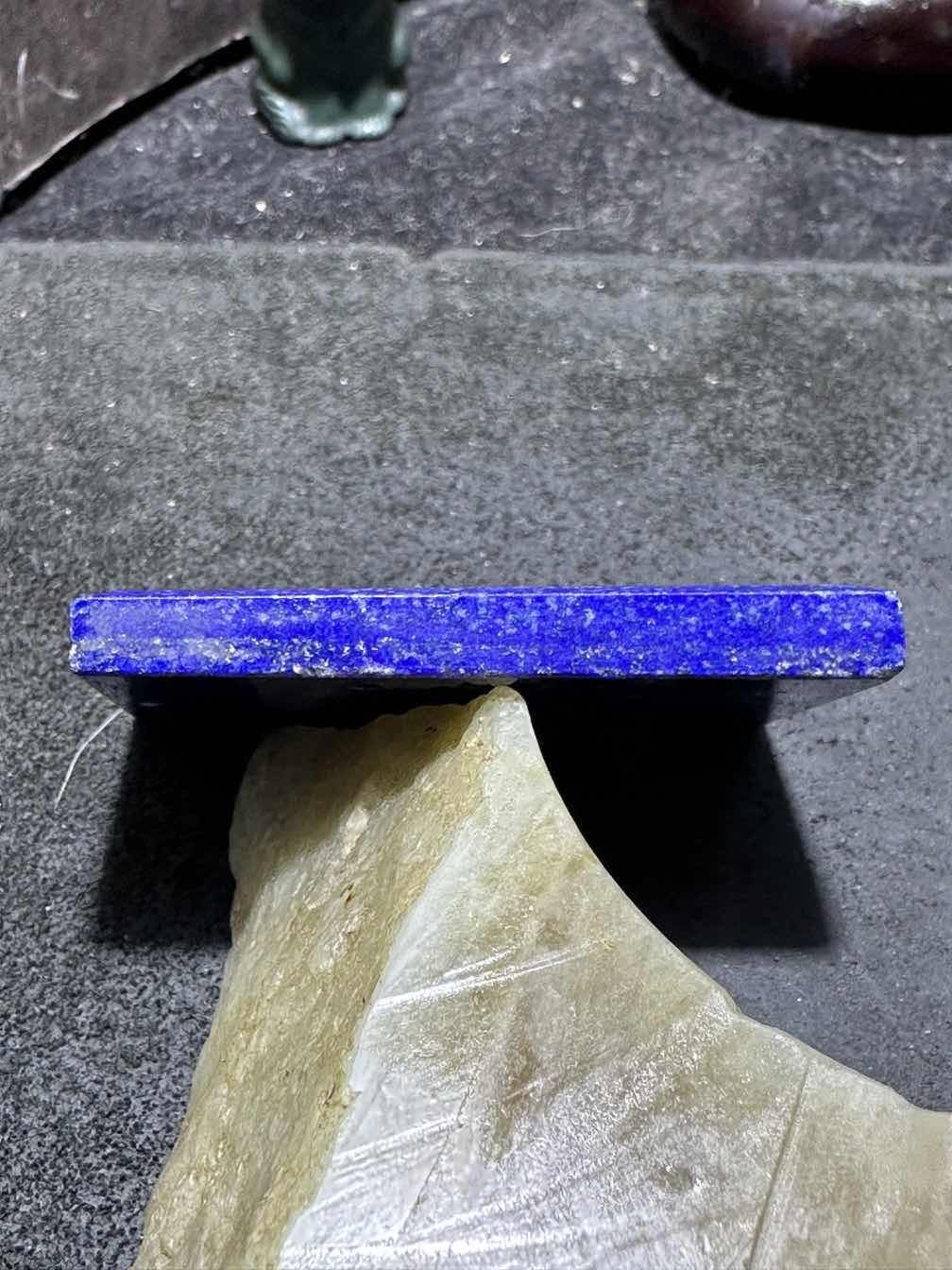 精美阿富汗老矿青金石牌子一块