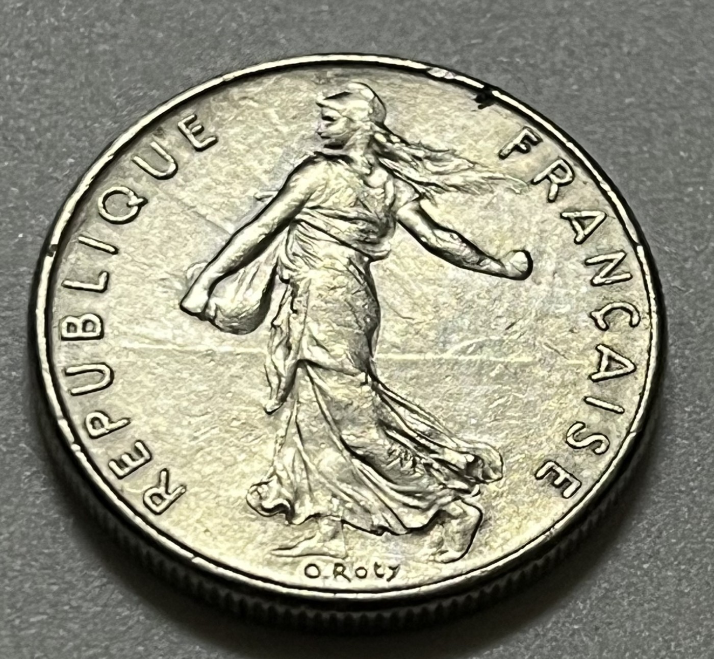 神仙姐姐散币好品专场第三十五期（无佣金满邮自动发出 1974年 法国1/2法郎