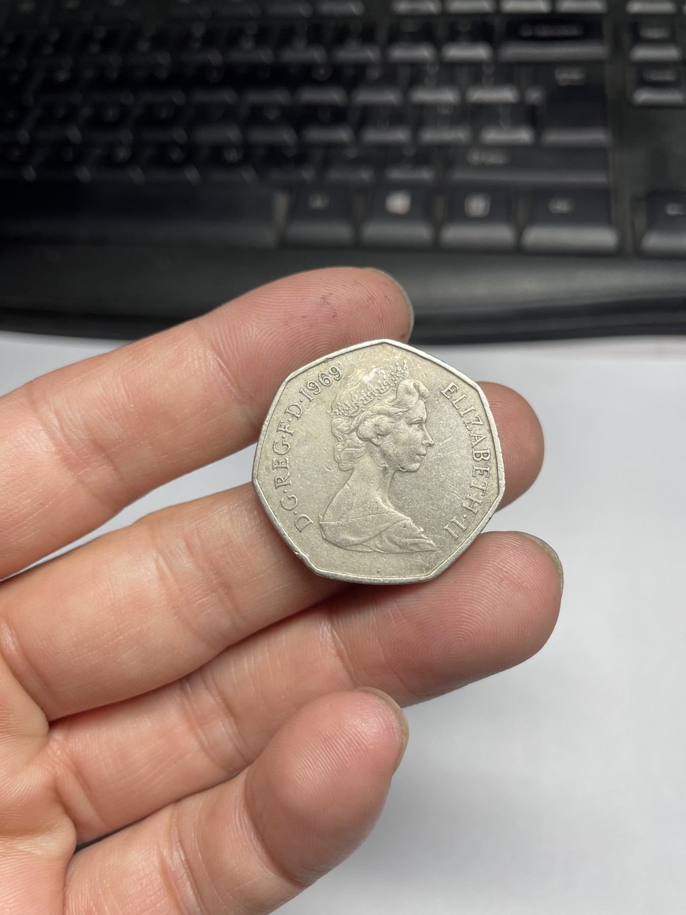 2024年集古藏今外币拍卖第五期-第6场—（总第46拍） 1969年英国50便士