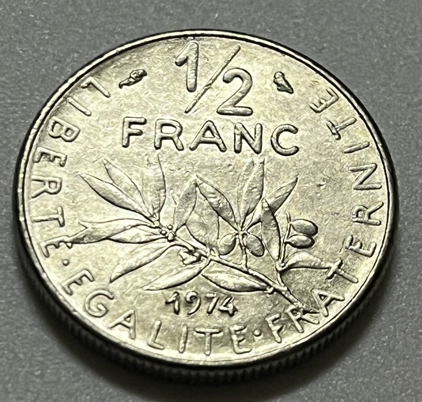 神仙姐姐散币好品专场第三十五期（无佣金满邮自动发出 1974年 法国1/2法郎