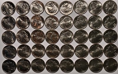 紫瑗钱币——第342期拍卖 - 美国 2024年 杰出女性系列 保罗·默里 25美分 40枚一组 UNC
