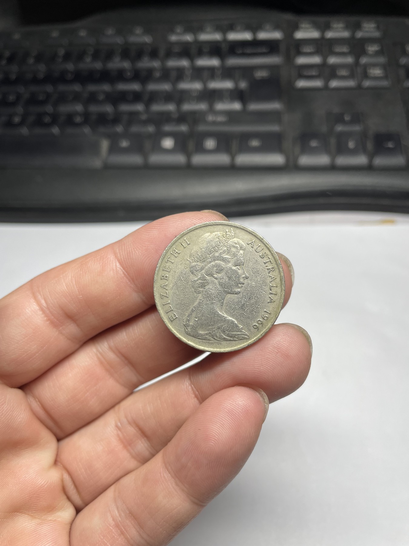 2024年集古藏今外币拍卖第五期-第6场—（总第46拍） 1966年澳大利亚20分