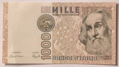 紫瑗钱币——第343期拍卖——纸币场 - 意大利 1982年 达·芬奇 1000里拉 UNC