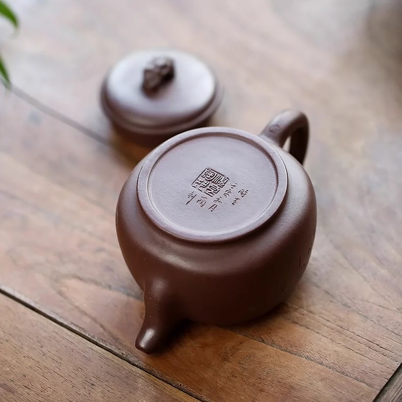 350毫升【大品禅悟】宜兴紫砂壶茶壶德钟水平西施汉瓦仿古小品