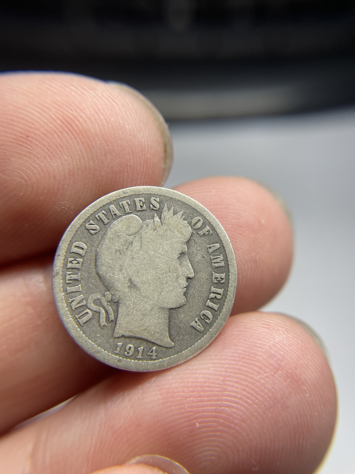 2024年集古藏今外币拍卖第五期-第7场—（总第47拍） 1914年美国10美分银币