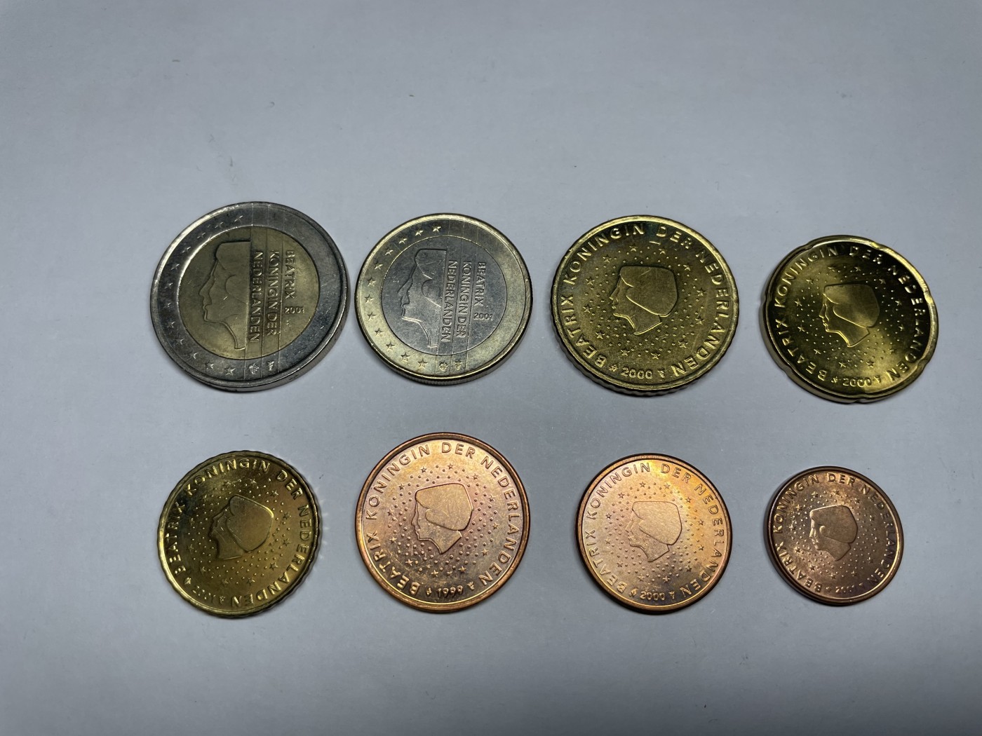 2024年集古藏今外币拍卖第五期-第7场—（总第47拍） 欧盟-荷兰欧元一组8枚