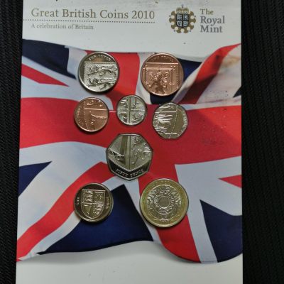 道一币馆币章第五十八场 - 原包装 英国2010年套币八枚套