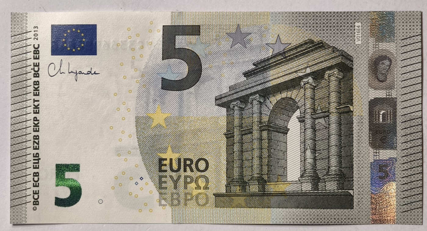 紫瑗钱币——第343期拍卖——纸币场 【双尾4】欧元 西班牙 2013年 加尔桥 5欧元 UNC