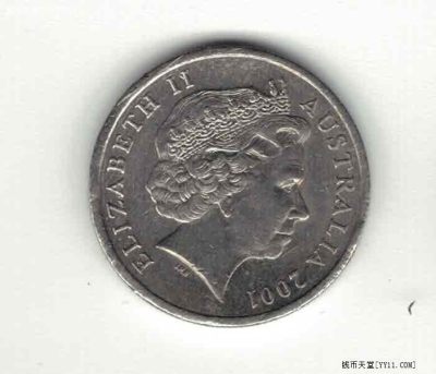澳大利亚2001年5分 大洋洲硬币 实物图 - 澳大利亚2001年5分 大洋洲硬币 实物图