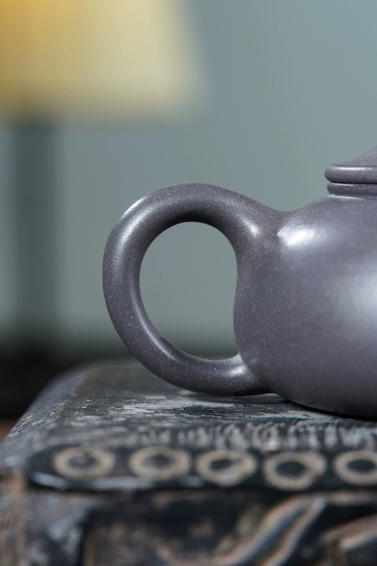 180㏄【收藏级】天青泥宜兴紫砂壶茶壶德钟水平西施汉瓦仿古小品