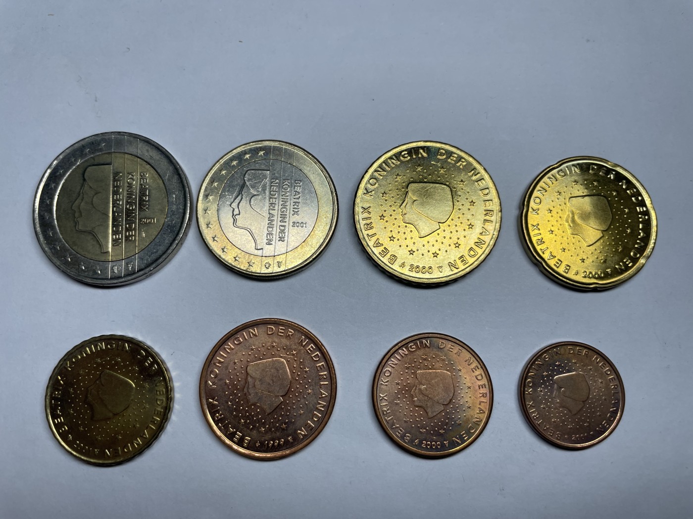 2024年集古藏今外币拍卖第五期-第7场—（总第47拍） 欧盟-荷兰欧元一组8枚