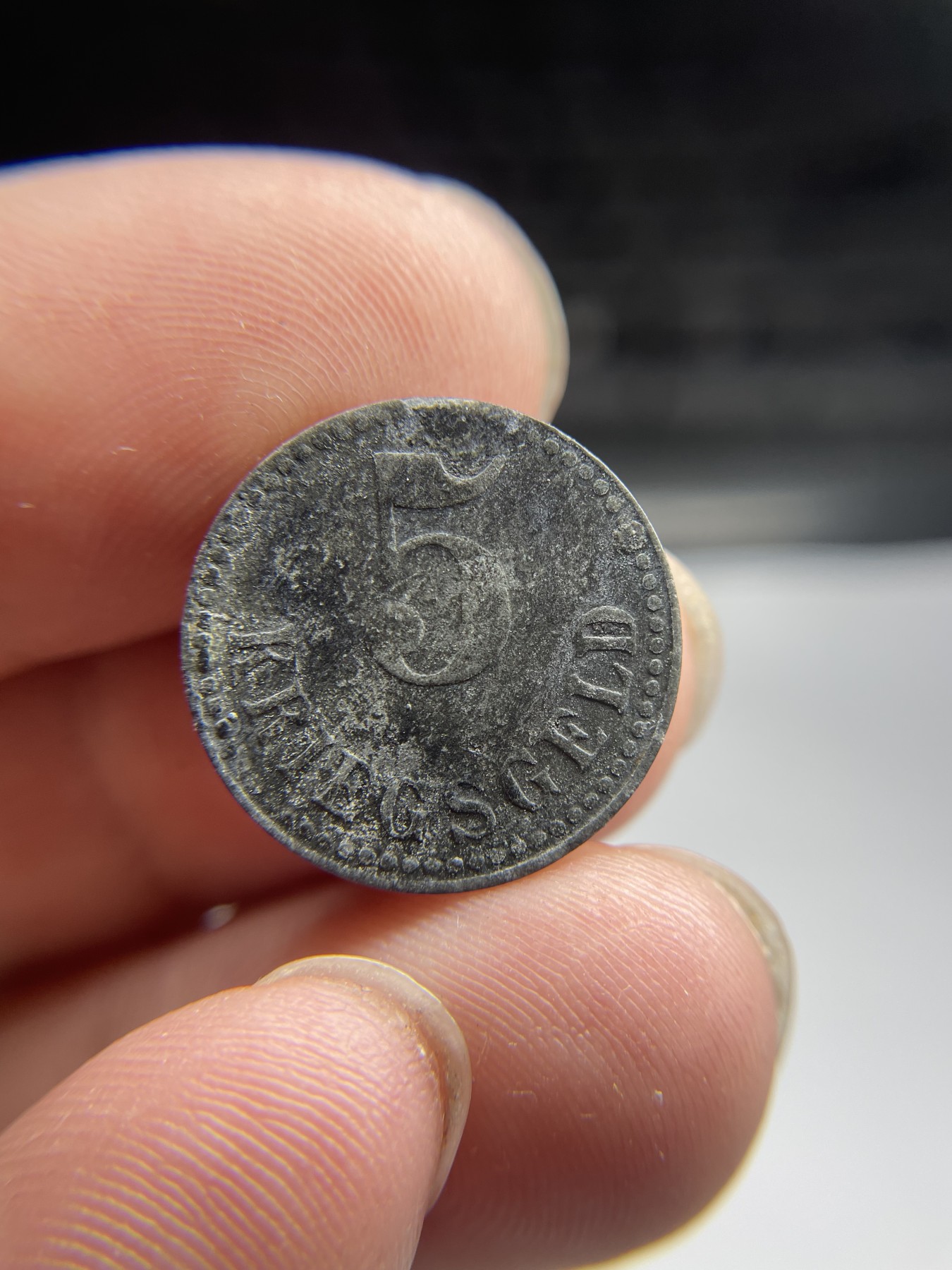 2024年集古藏今外币拍卖第五期-第7场—（总第47拍） 1917年德国紧急状态锌币5芬尼