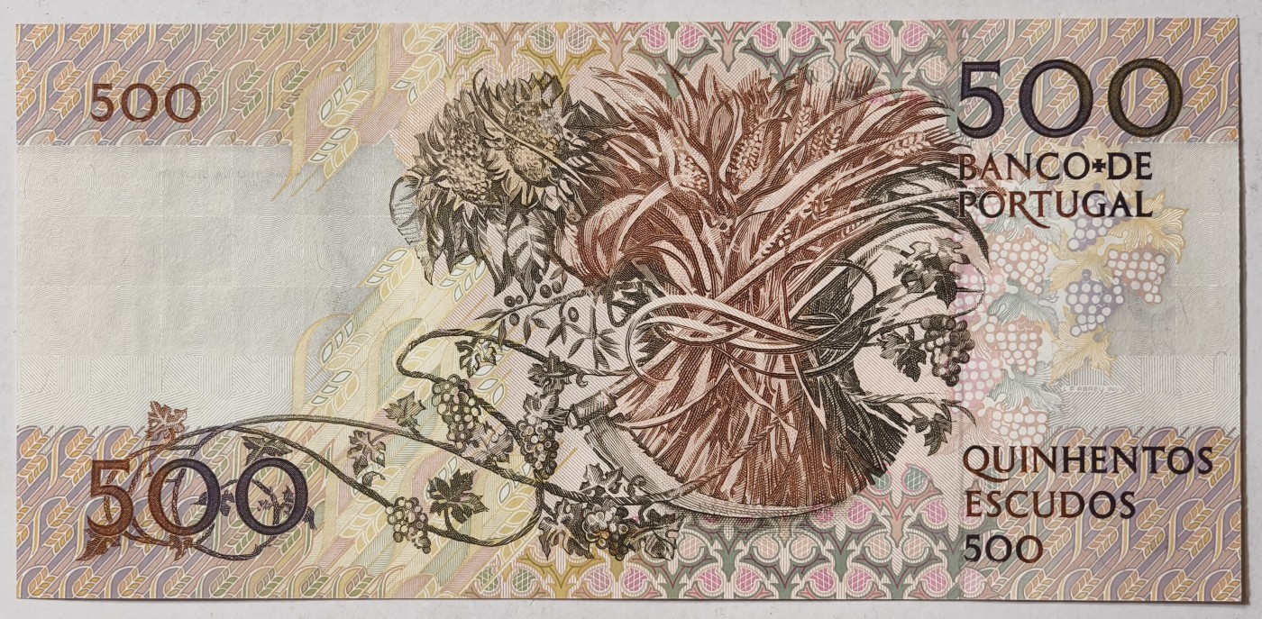 紫瑗钱币——第343期拍卖——纸币场 葡萄牙 1993年 10月4日 莫西尼奥 500埃斯库多 UNC