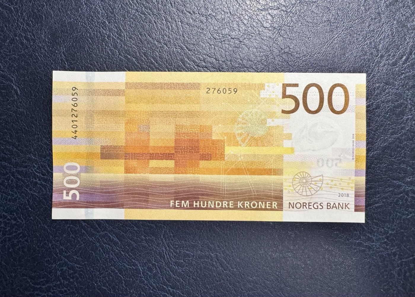 收藏联盟Quantum Auction 第341期拍卖  挪威2018年500克朗 品相全新UNC  RS14斯塔万格号救生船