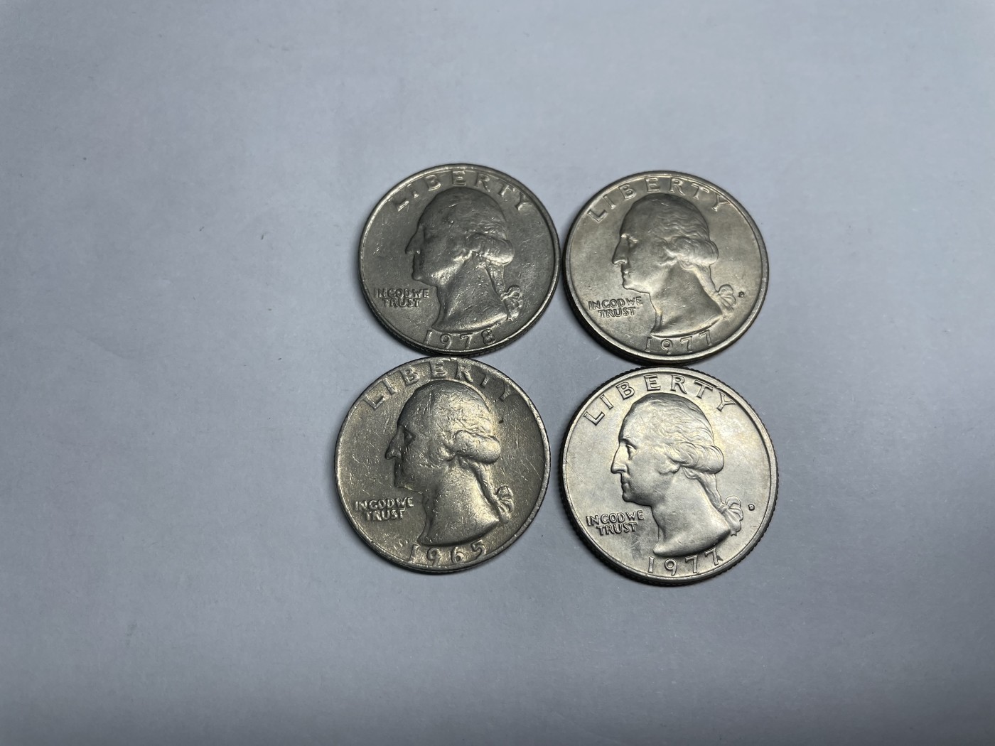 2024年集古藏今外币拍卖第五期-第7场—（总第47拍） 25美分4枚