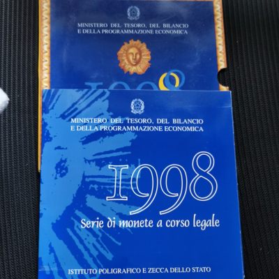 道一币馆币章第五十八场 - 原包装 意大利1998年乔凡尼·洛伦佐·贝尼尼诞辰300周年系列套币十二枚套 含银币2枚