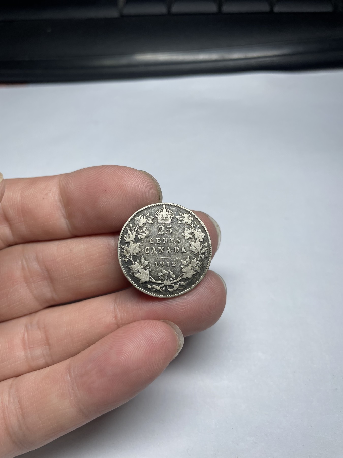 2024年集古藏今外币拍卖第五期-第7场—（总第47拍） 1912年加拿大25分银币