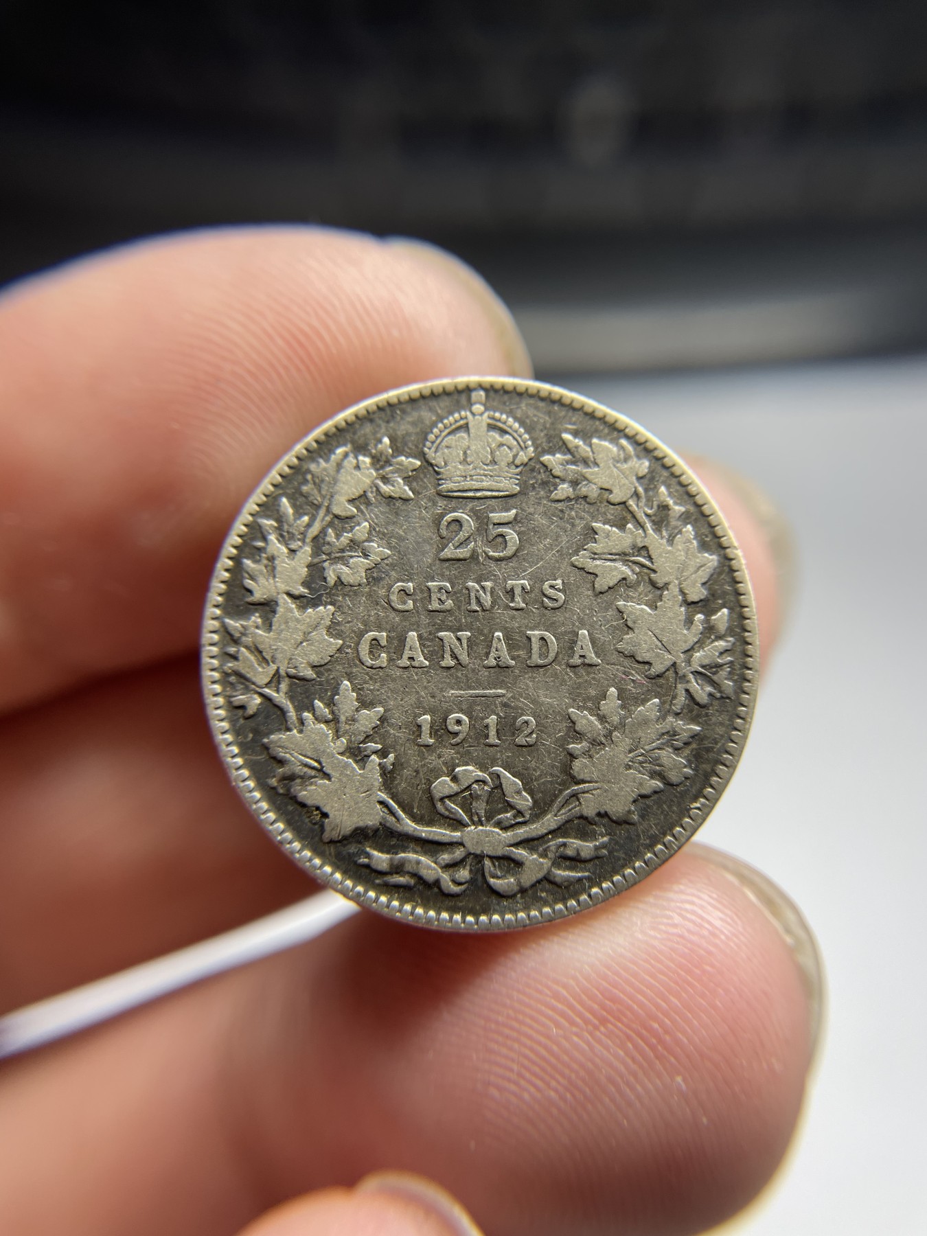 2024年集古藏今外币拍卖第五期-第7场—（总第47拍） 1912年加拿大25分银币