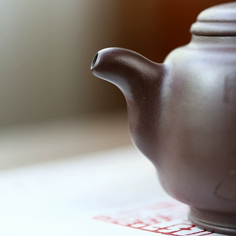 350毫升【大品禅悟】宜兴紫砂壶茶壶德钟水平西施汉瓦仿古小品