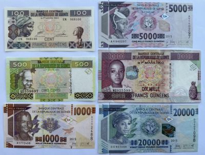 2024第17场（总第169期）：测试钞券、纪念钞、评级币综合场 - 几内亚2012-15年100、500、1000、5000、10000、20000法郎一组6枚UNC