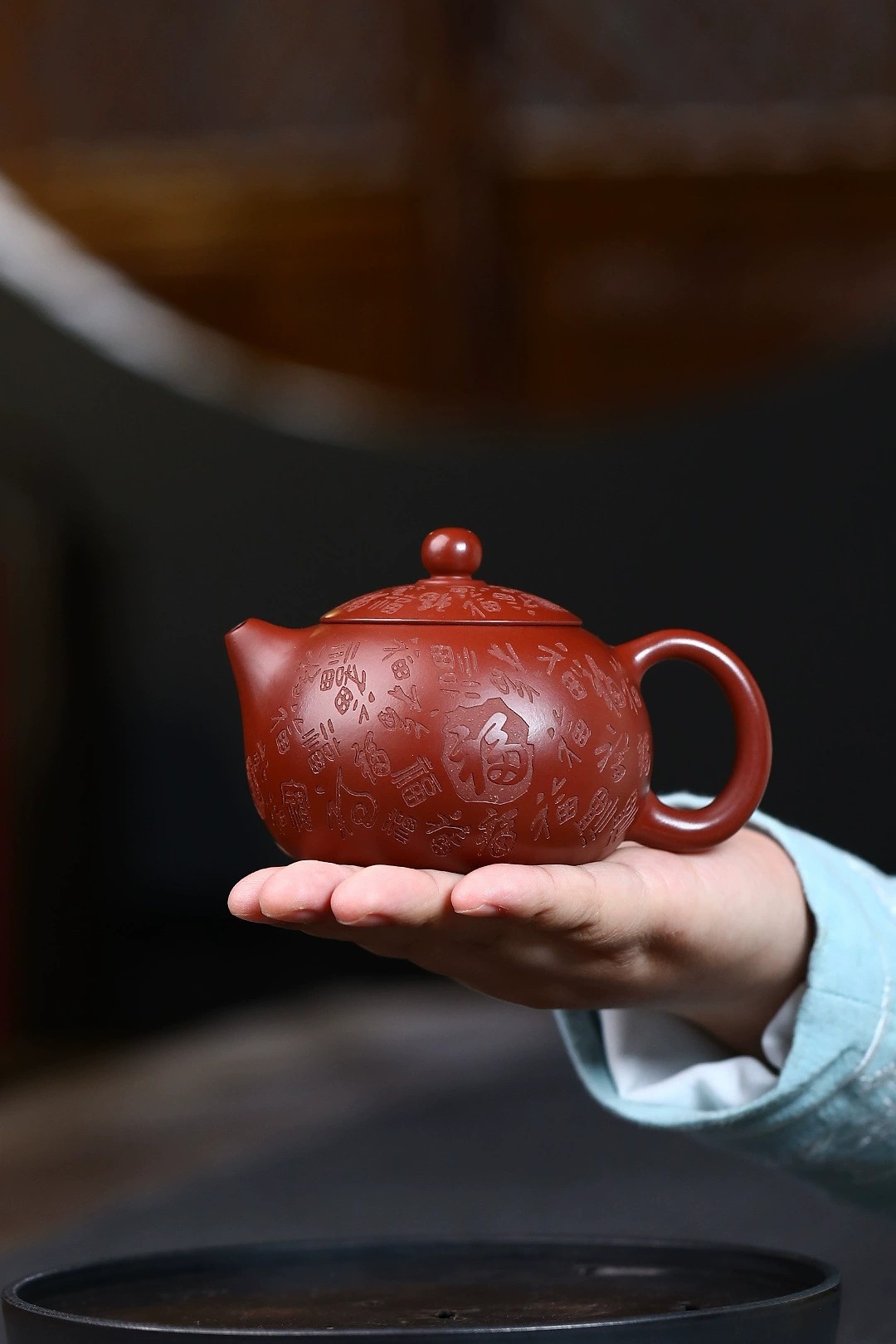 收藏级∽百福西施宜兴紫砂壶茶壶德钟水平西施汉瓦仿古小品