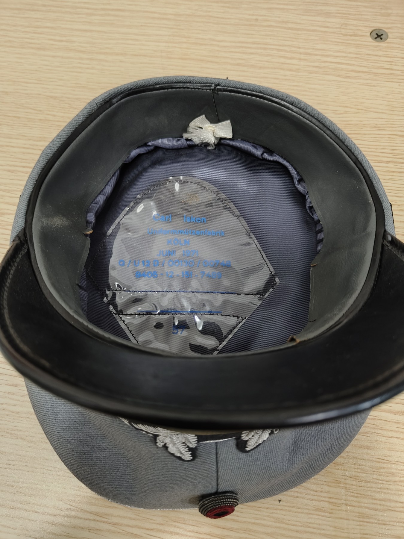 全场0元起拍 第151期 咸鱼国勋章拍卖专场 4月28日（周日）下午6：00开始 西德陆军尉官大檐帽 57CM