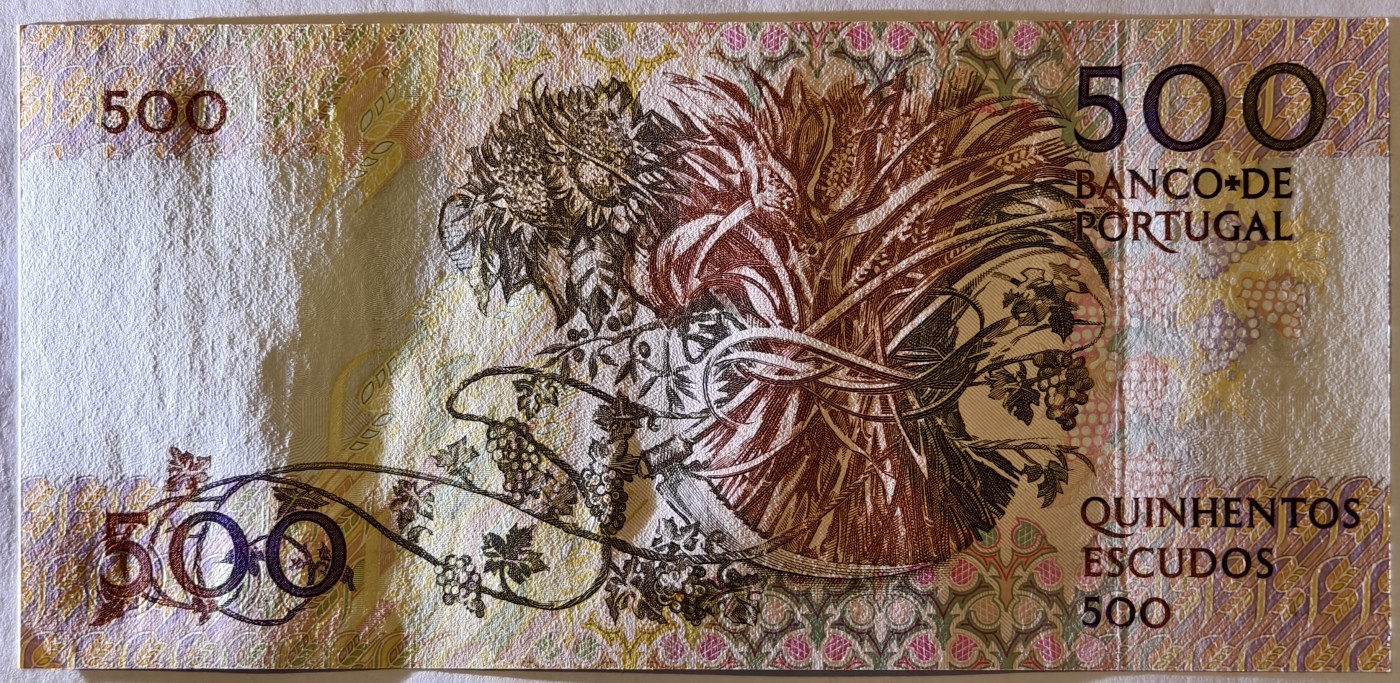 紫瑗钱币——第373期拍卖——纸币场 葡萄牙 1993年 11月4日 莫西尼奥 500埃斯库多 UNC (P-180f)