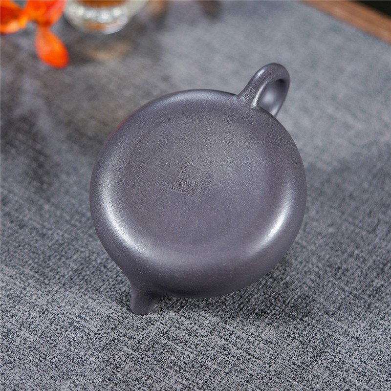 180㏄【收藏级】天青泥宜兴紫砂壶茶壶德钟水平西施汉瓦仿古小品