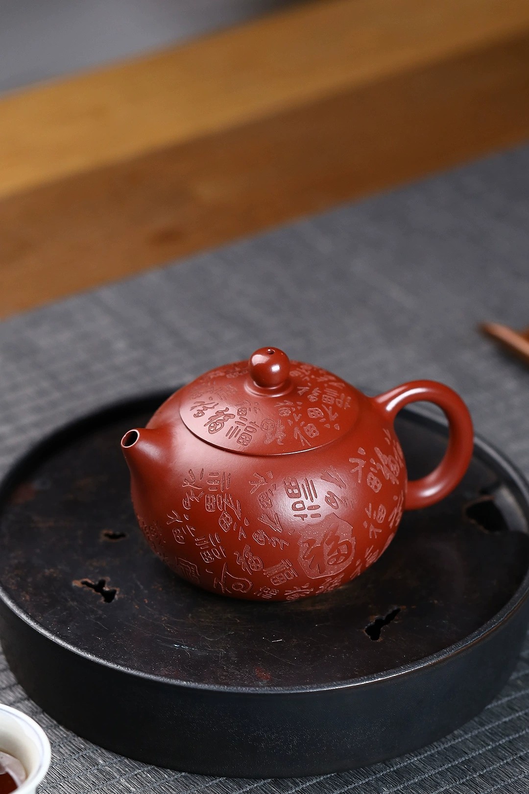 收藏级∽百福西施宜兴紫砂壶茶壶德钟水平西施汉瓦仿古小品