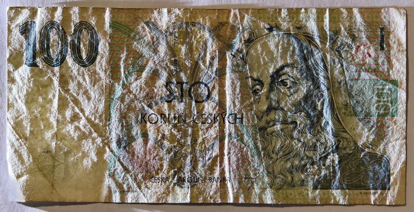 紫瑗钱币——第343期拍卖——纸币场 捷克 1997年 100克朗 流通品